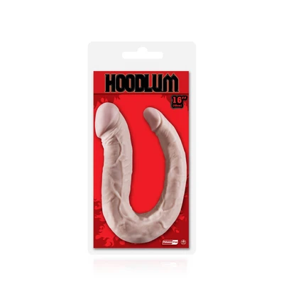 HOODLUM 16" UOBLIČENI DUPLI DILDO - KOŽA - Sexy Shop