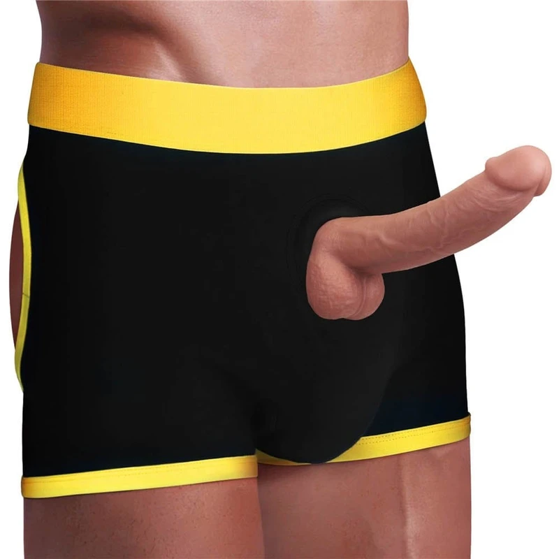 Horny Strap-on Šorts Crno-Žuti XS/S