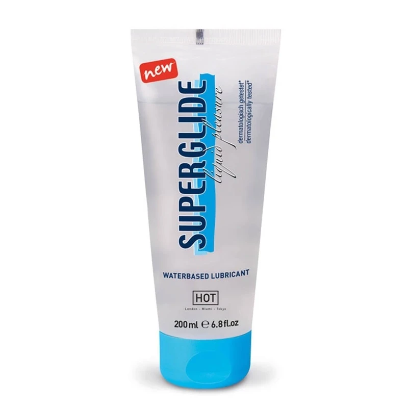 HOT Superglide Tečnost za užitak - lubrikant na bazi vode 200 ml