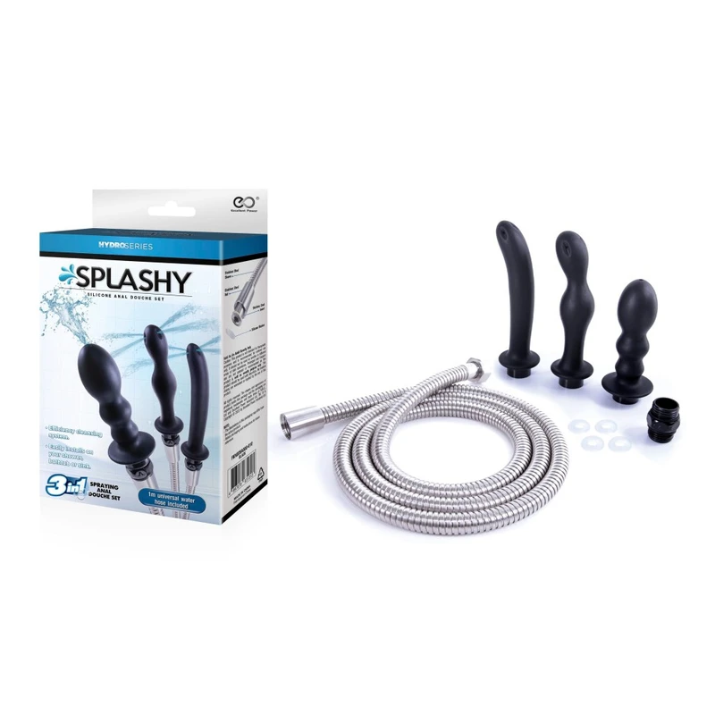 HYDRO SERIES-SPLASHY - Analni i vaginalni irigator sa 3 zamenljive glave