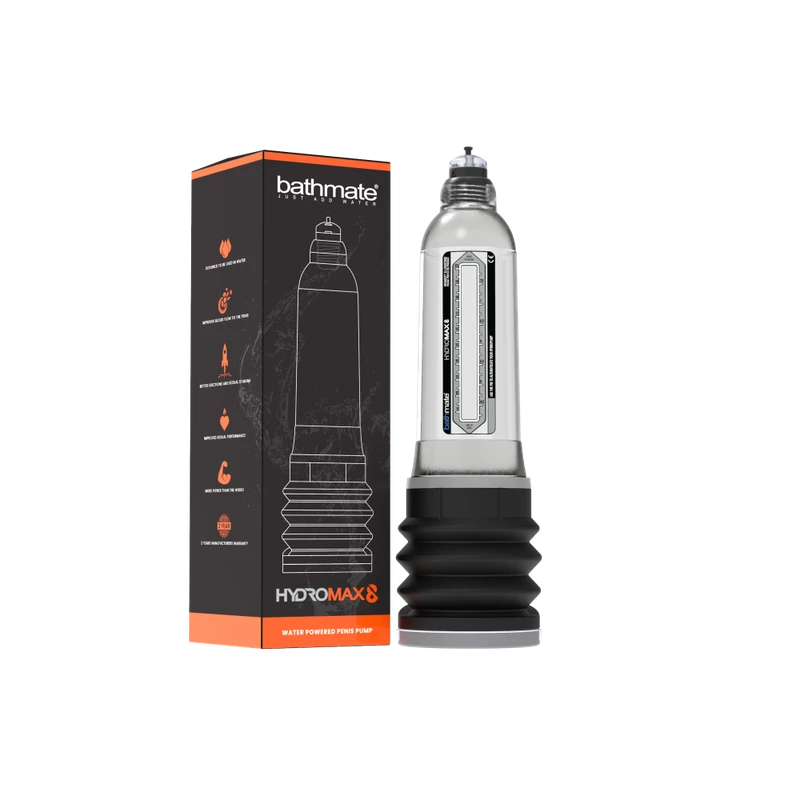 Hydromax8 prozirni vodootporni penis pumpa 32cm