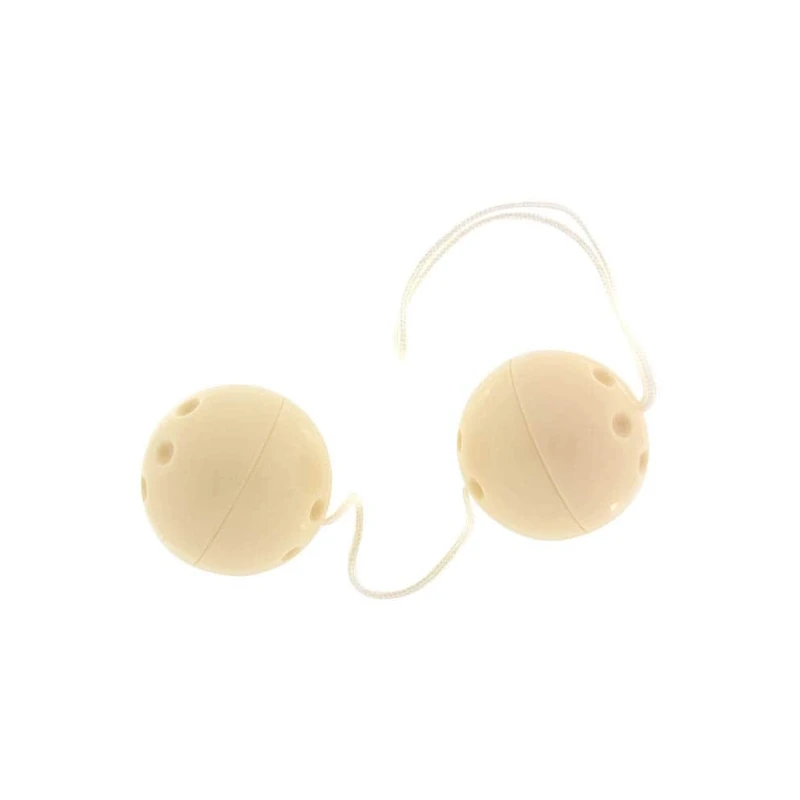 Igračke za jačanje karličnog dna - Plastic Balls Ivory - vodootporni bijeli kuglice 22,1 cm, marke Seven Creations