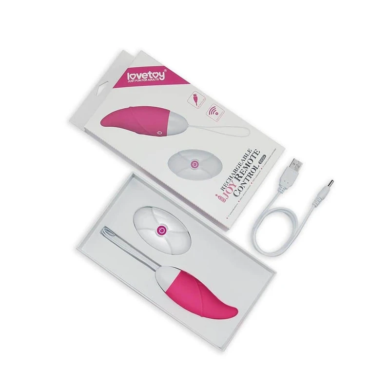 iJoy Roze Daljinski Upravljač Punjački Jajasti Seks Toy 9,8cm