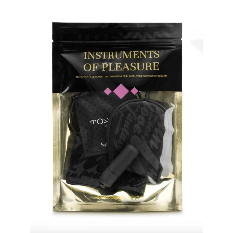 Instruments Of Pleasure Purple - Crni set za užitak sa minivibratom i maskom
