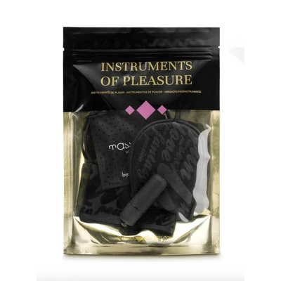 Instruments Of Pleasure Purple - Crni set za užitak sa minivibratom i maskom - Sexy Shop