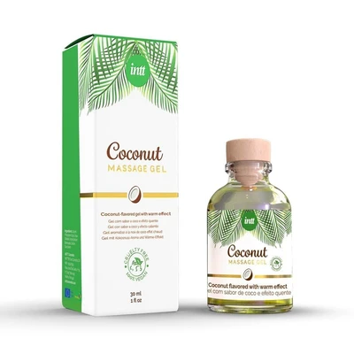 Intt 100% Vegan gel za masažu kokos 30ml sa kutijom - Sexy Shop