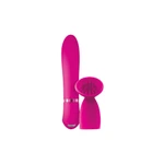 INYA Blossom Pink - Elegantan vibrator sa klitoralnom stimulacijom, vodootporan, roza