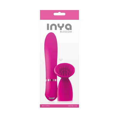 INYA Blossom Pink - Elegantan vibrator sa klitoralnom stimulacijom, vodootporan, roza - Sexy Shop