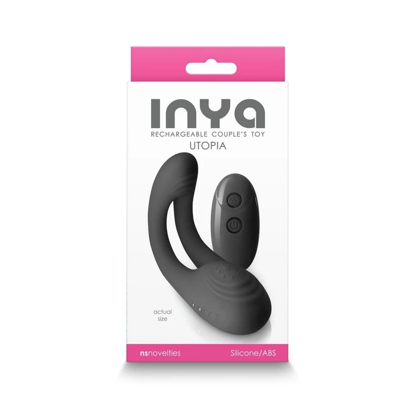 INYA Utopia Dual Stimulator sa Daljinskim Upravljačem - Crni