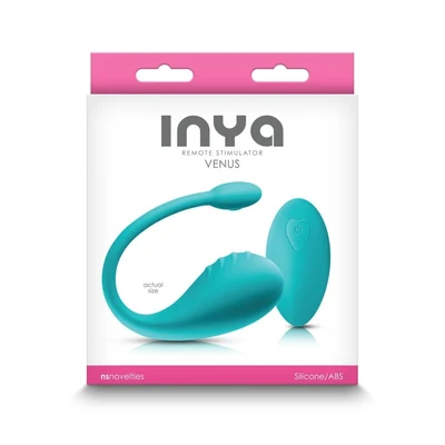 INYA Venus - Plavi vibrator sa daljinskim upravljačem, vodootporan, G tačka, 20cm - Sexy Shop