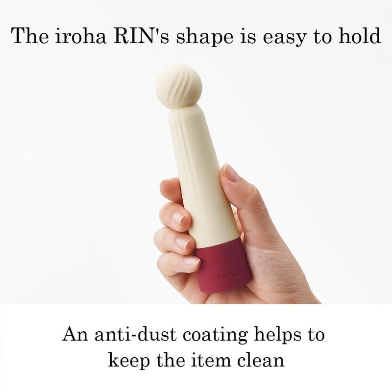 Iroha Rin AKANÉ - Klitorični vibrator sa dužinom od 14,8 cm, vodootporan, bijele boje