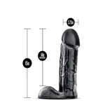 JET BRUTALIZER BLACK 38cm - Igračka za Odrasle sa Testisima