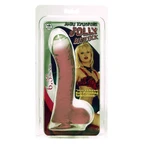 Jolly Buttcock 16.5cm crveni dildo sa testisima i vakuumskim postoljem