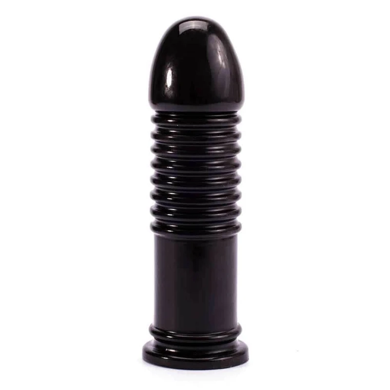 King-Sized Anal Bumper - Lovetoy Crni Vakuumski Igračka sa 22,5cm Dužine