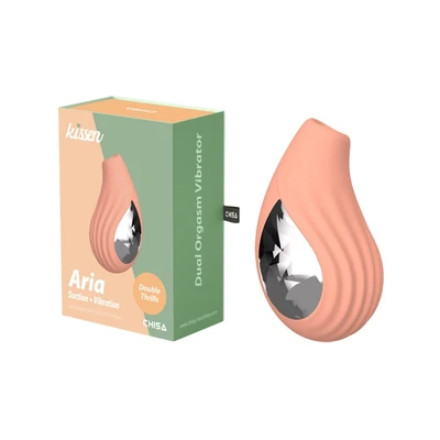 Kissen Ariako – Vodootporni vibrator sa dualnom stimulacijom, narandžast 9cm - Sexy Shop
