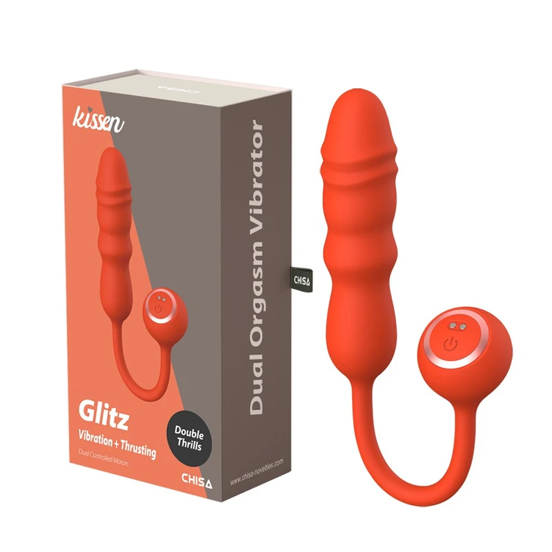 Kissen Glitz - Vodootporni vibrator sa G tačkom stimulacijom, narandžasti