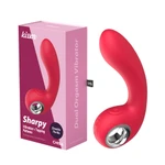 Kissen Sharpy - Crveni vibrator sa G tačkom, vodootporan, 17,8 cm