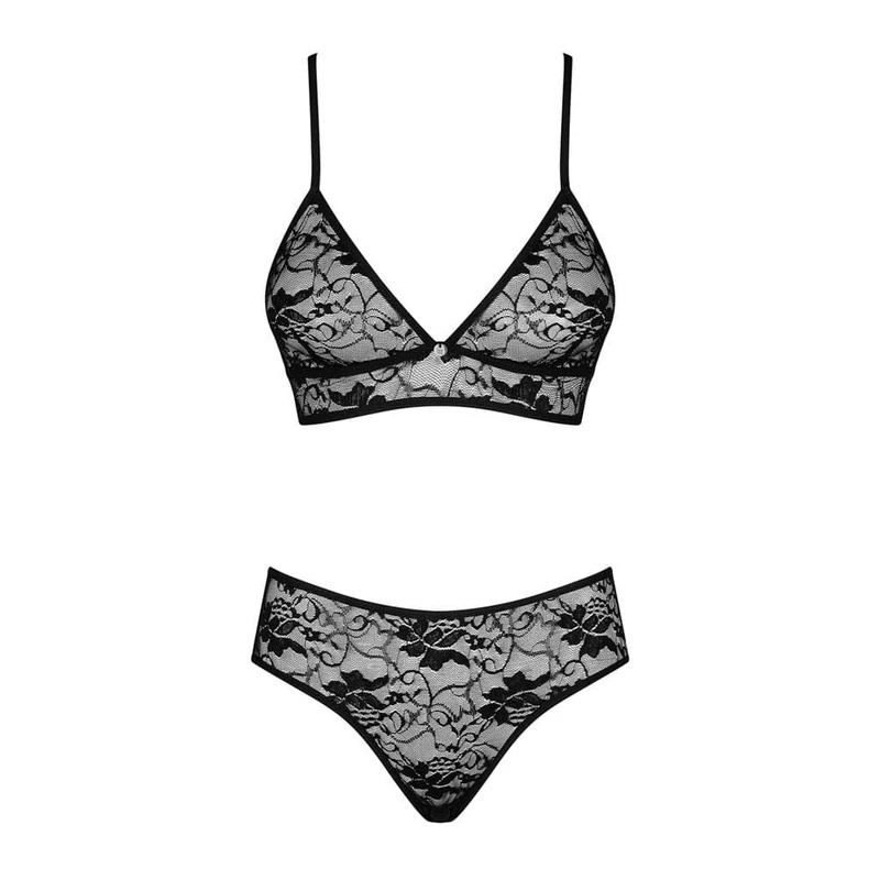 Kokietta crni 2-dijelni set S/M - Obsessive