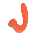Kraken - Vibrator sa stimulacijom klitorisa i G tačke, vodootporan, narandžasti