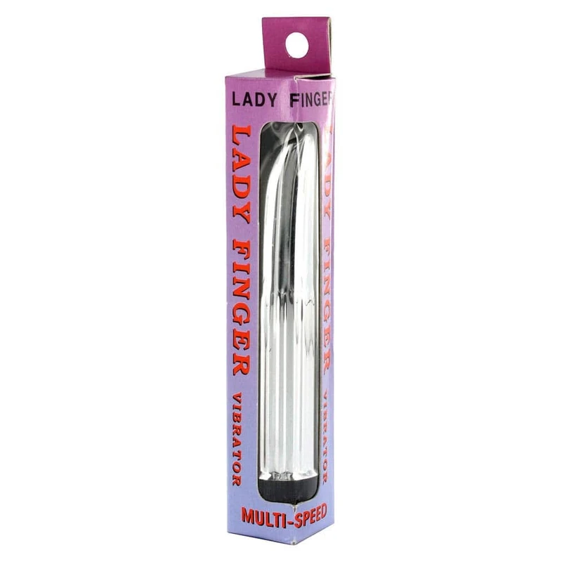 Lady Finger Vibrator Silver 13cm Srebrni