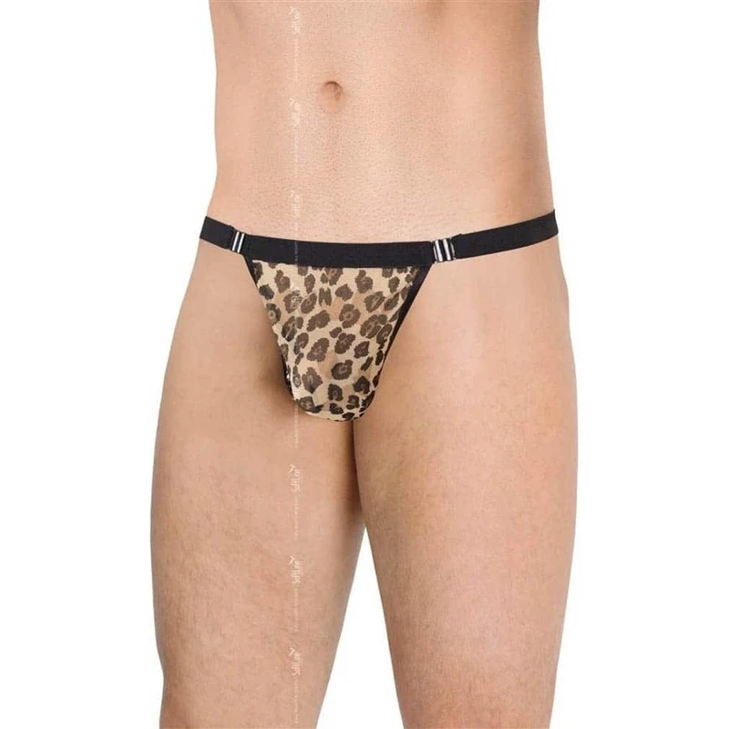 Leopard print muški thong Softline 4528