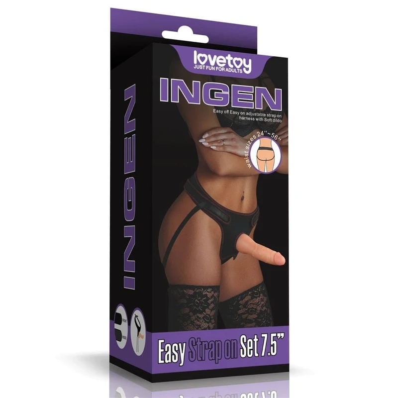 Lifelike Soft Strap-on Dildo 19cm - Vodootporan, Sa Vakuumskim Postoljem, U Boji Kože