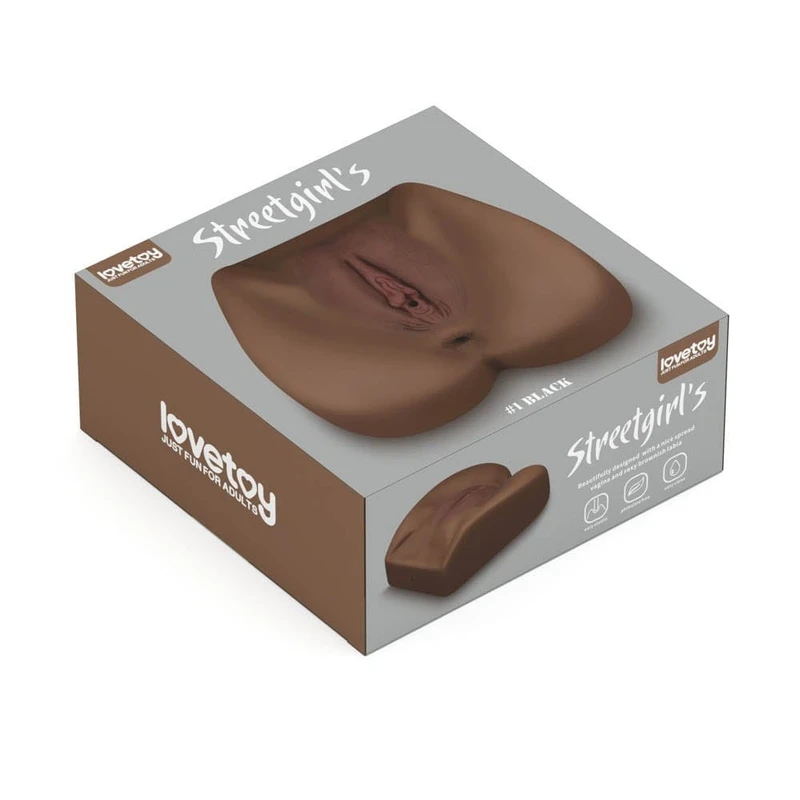 Lifelike TPE seks lutka sa vaginalnim i analnim prolazima, 19cm, vodootporna, braon