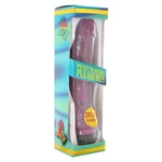 Ljubičasti gel vibrator sa perfektno oblikovanim glansom 21cm