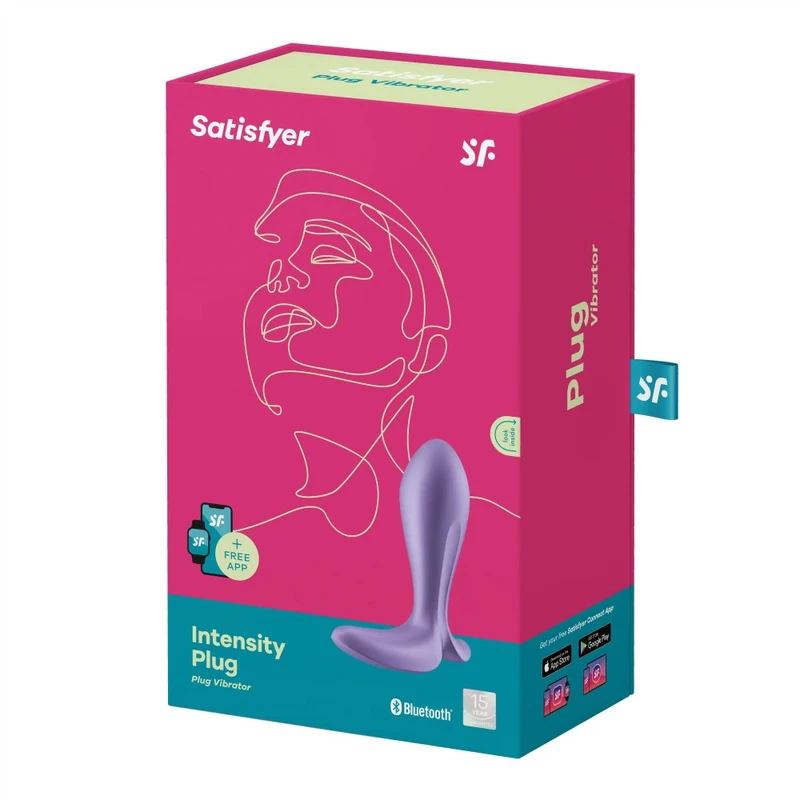Ljubičasti Intensity Plug - Vodootporni Vibrator sa Aplikacionom Kontrolom