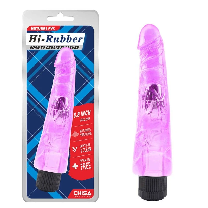 Ljubičasti vibrator 22,3cm vodootporni