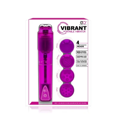 Ljubičasti Vibrator za Početnike sa 10 Nivoa Vibracije i Interhčablom - Sexy Shop