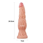Lovetoy 24.5cm Dual-Layered Silikonski Penis sa Vakuumskim Postoljem i Vodootporan