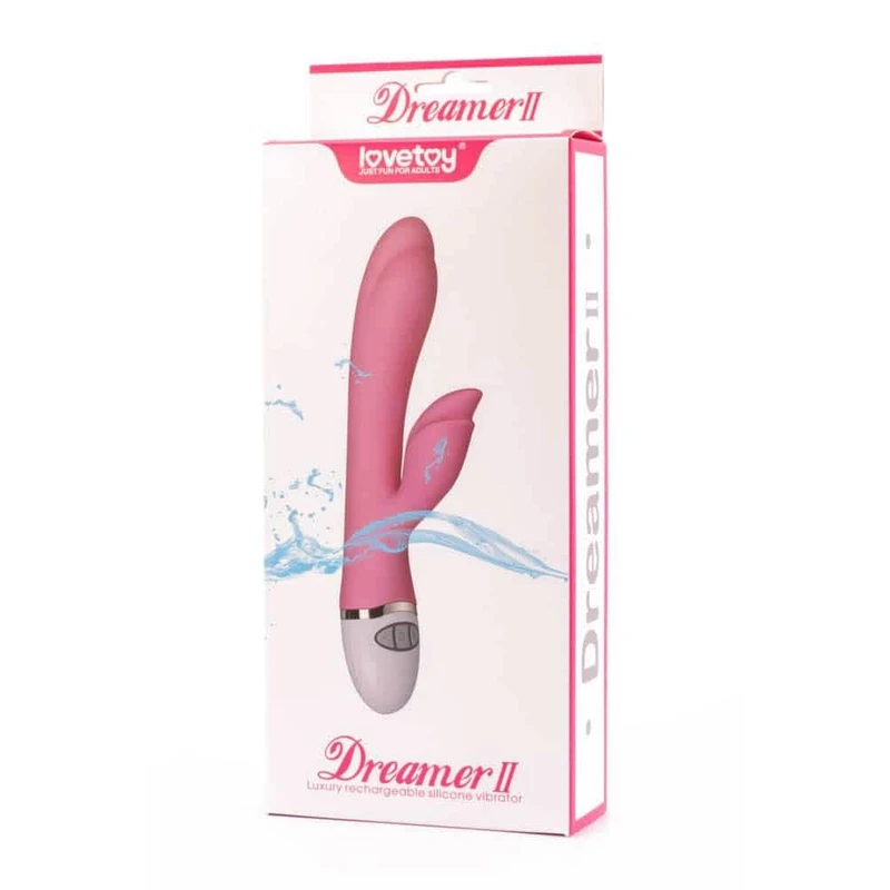 Lovetoy Dreamer II Vibrator Roze sa Klitoralnom Stimulacijom, Vodootporni 20,5cm