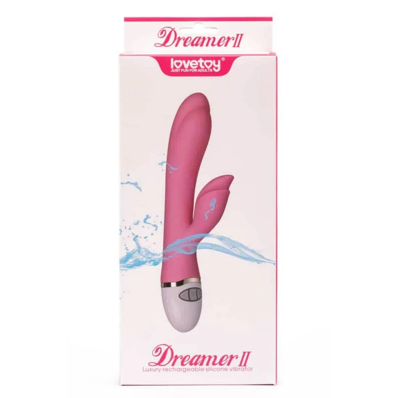 Lovetoy Dreamer II Vibrator Roze sa Klitoralnom Stimulacijom, Vodootporni 20,5cm