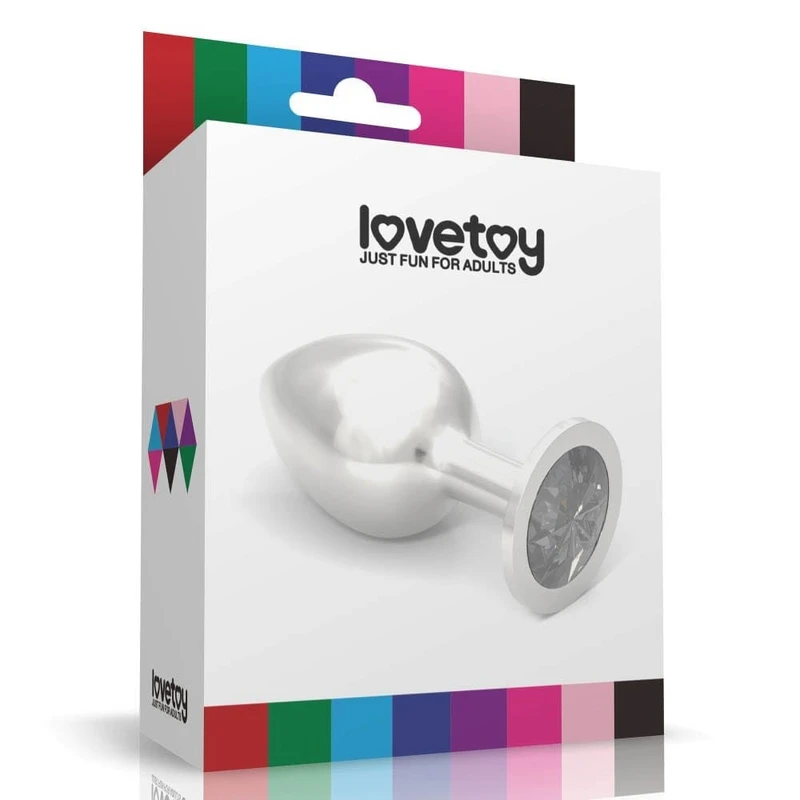 Lovetoy Rosebud Classic Srebrni Metalni Plug 10cm Vodootporan