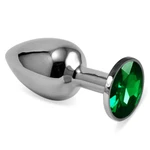 Lovetoy zelena klasična metalna čepica za analnu igru 6,8cm