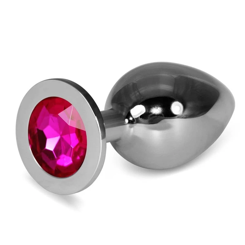 Luksuzni srebrni veliki metalni plug 10cm - Lovetoy