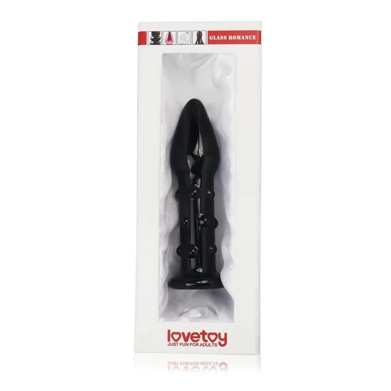 Luksuzni Stakleni Dildo Crni 5.5