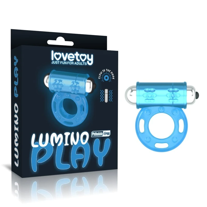 Lumino Play Vibrirajući Penis Prsten sa Efektom Sijaljave U Tami
