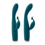 Luxe Skye Teal - Vibrator sa stimulansom klitorisa, vodootporan, 18,8 cm, plavi