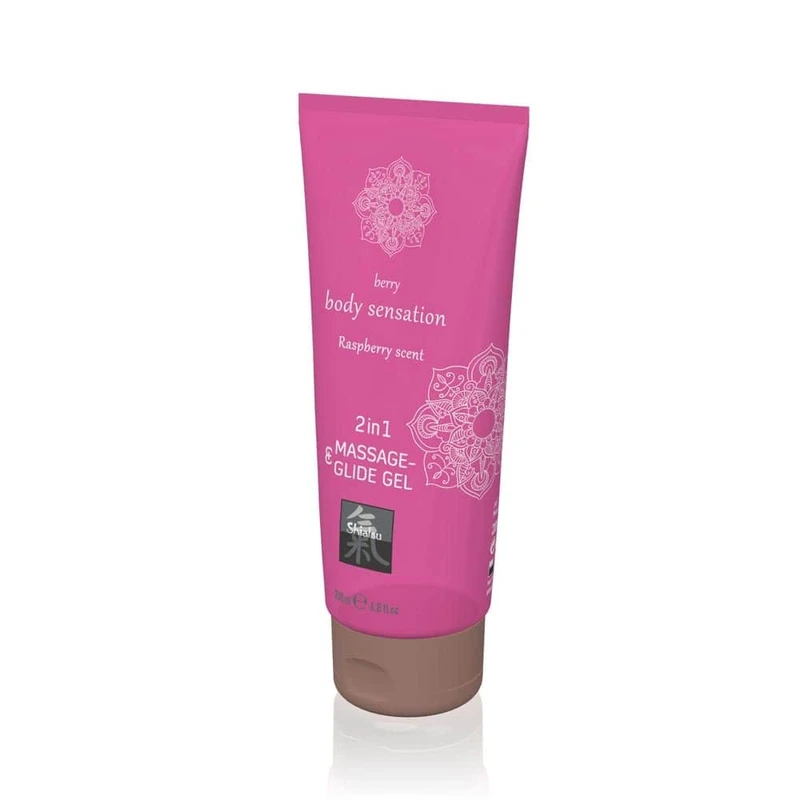 Massage & Glide Gel 2 u 1 - Miris maline 200ml - Shiatsu