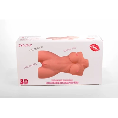 Masturbator sa Dupla Otvora 3D - Mistress, Vodootporni, Kožni - Sexy Shop