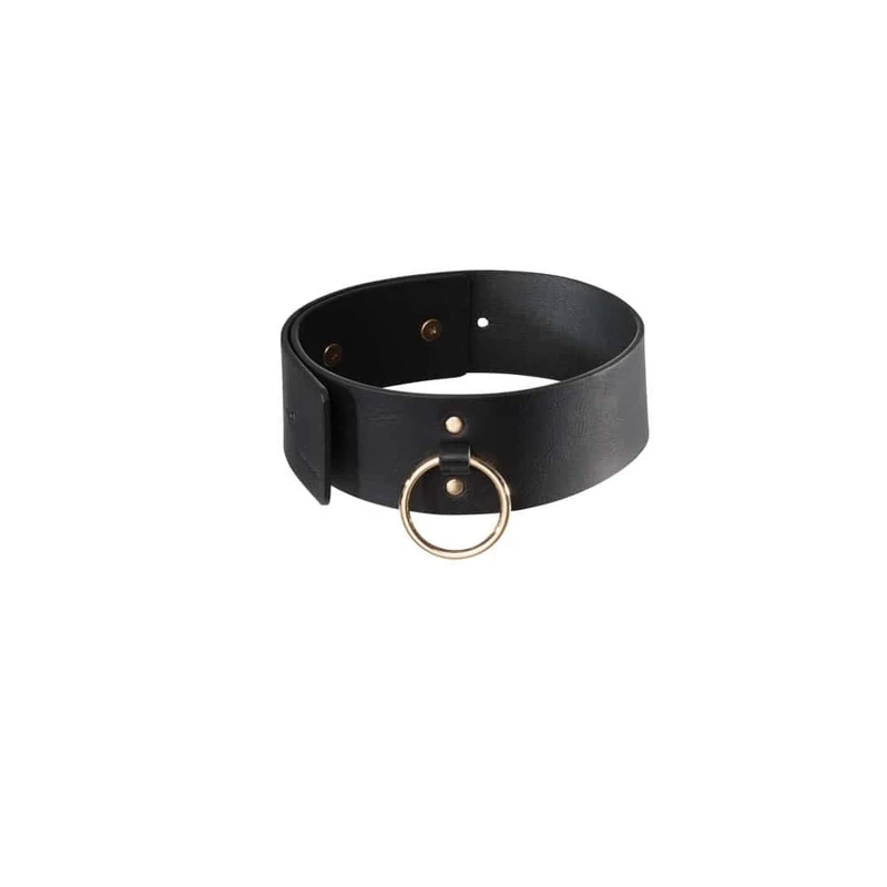 Maze Wide Choker sa Póranjem - Crni