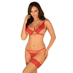 Mellania crveni 2-pcs set S/M Obsessive
