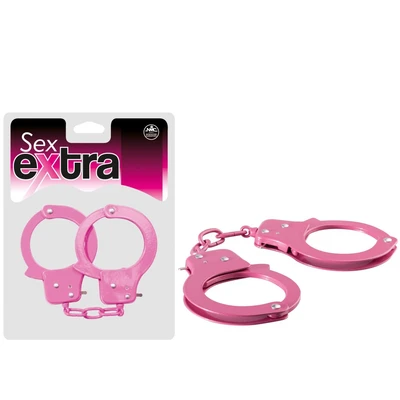 Metalne lisice roze sa dva ključa - Nmc - Sexy Shop