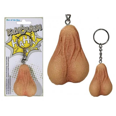 Metalni privezak za ključeve Testis Kavez 6cm - smešan dodatak za svaki seksi trenutak - Sexy Shop