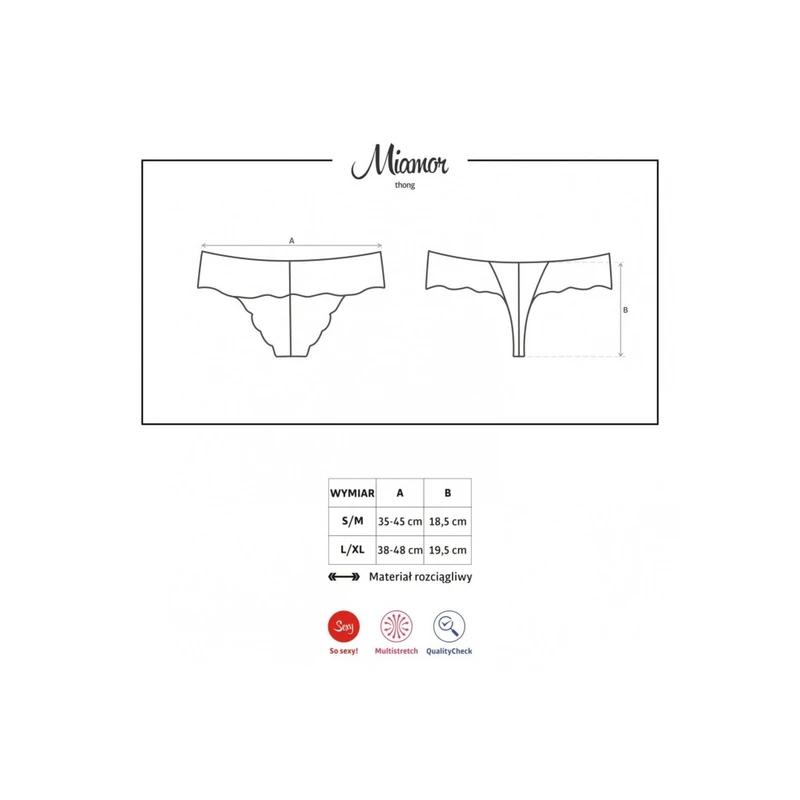 Miamor crni thong S/M Obsessive