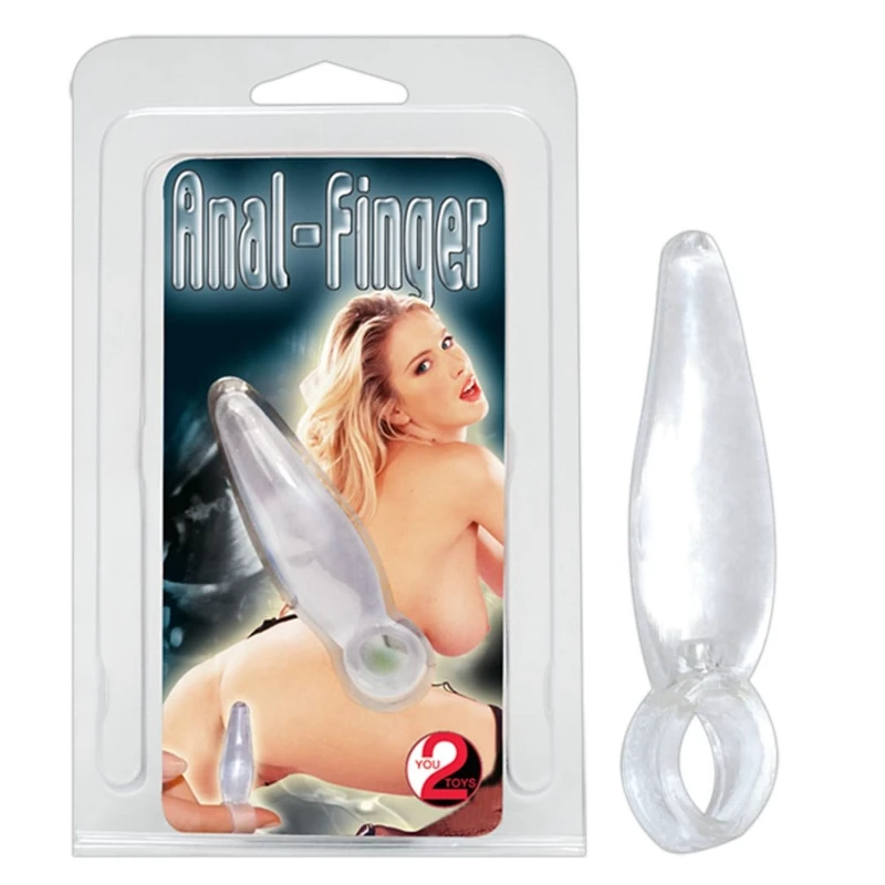 Mini Prstenasti Butt Plug od Mekane Želeje 6,8cm Prozirni Vodootporni