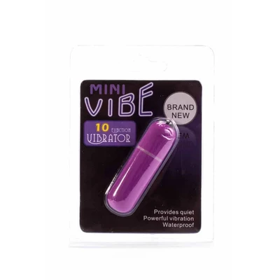 Mini Vibe Lady Finger Ljubičasti - Vodootporni Bullet Vibrator 10 Načina Vibracije - Sexy Shop