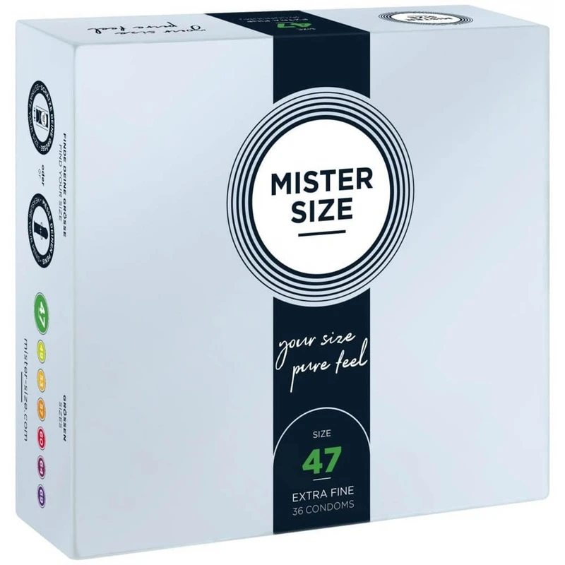 Mister Size 47 mm kondomi - 36 komada, ultra tanka i sigurna prianjanja